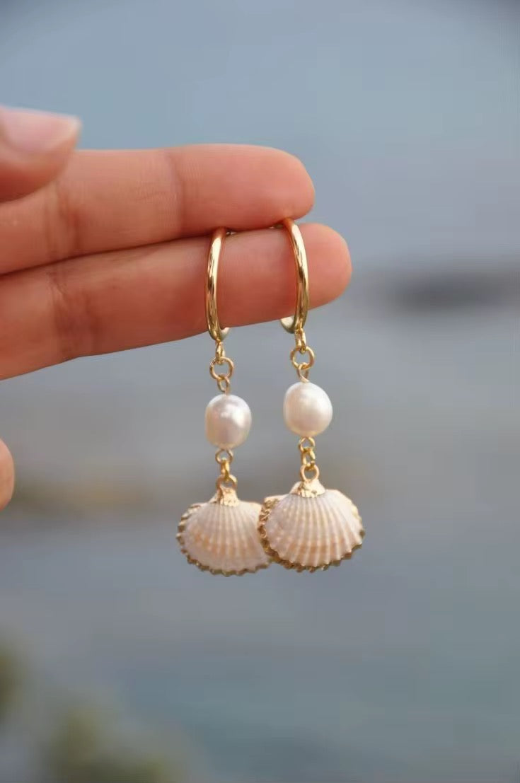 Ocean Seashell Earrings