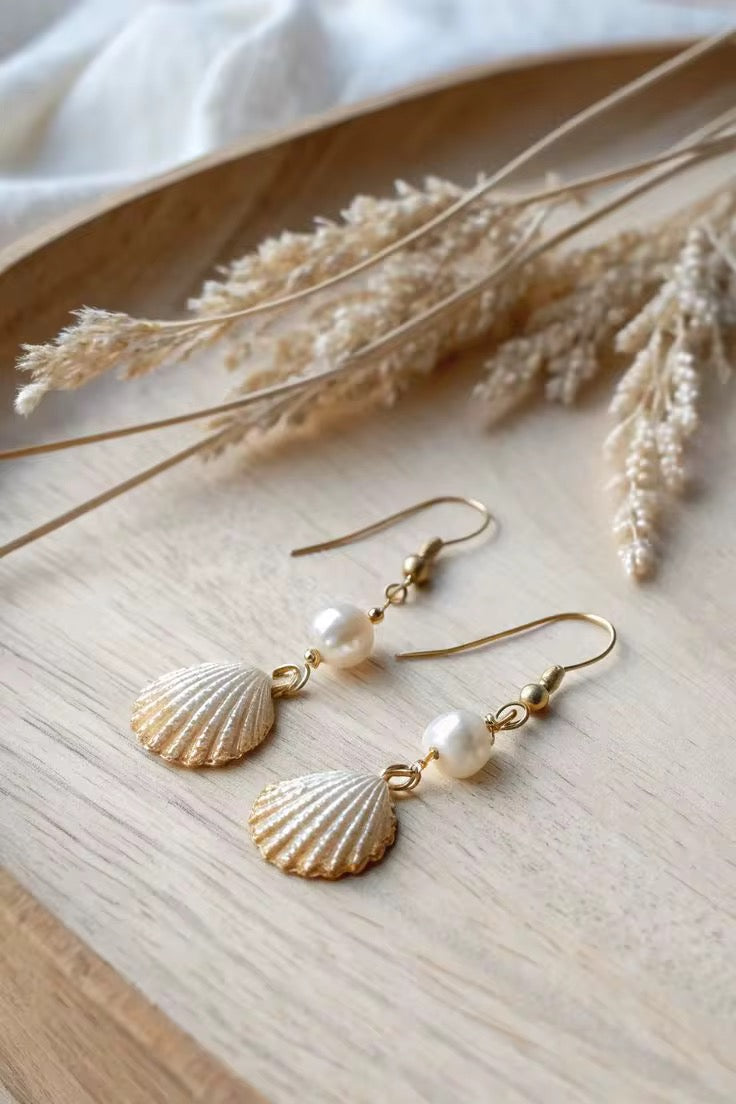 Ocean Seashell Earrings