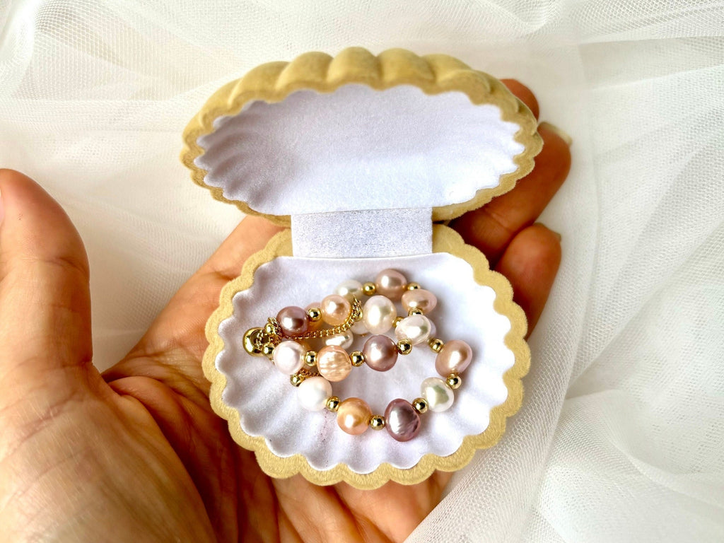 Genuine Natural Freshwater 3 Color Pearl Bracelet