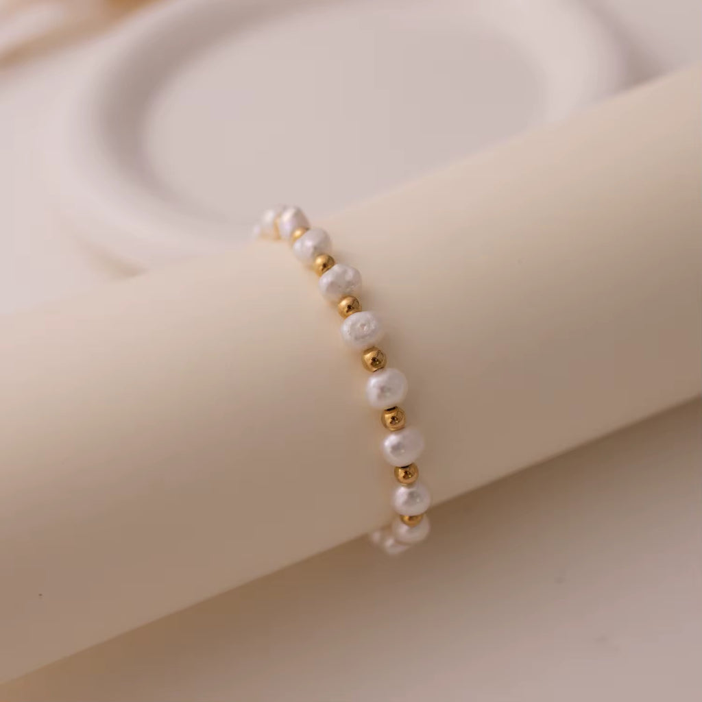 Round Ball Beads Freshwater Pearl Bracelet