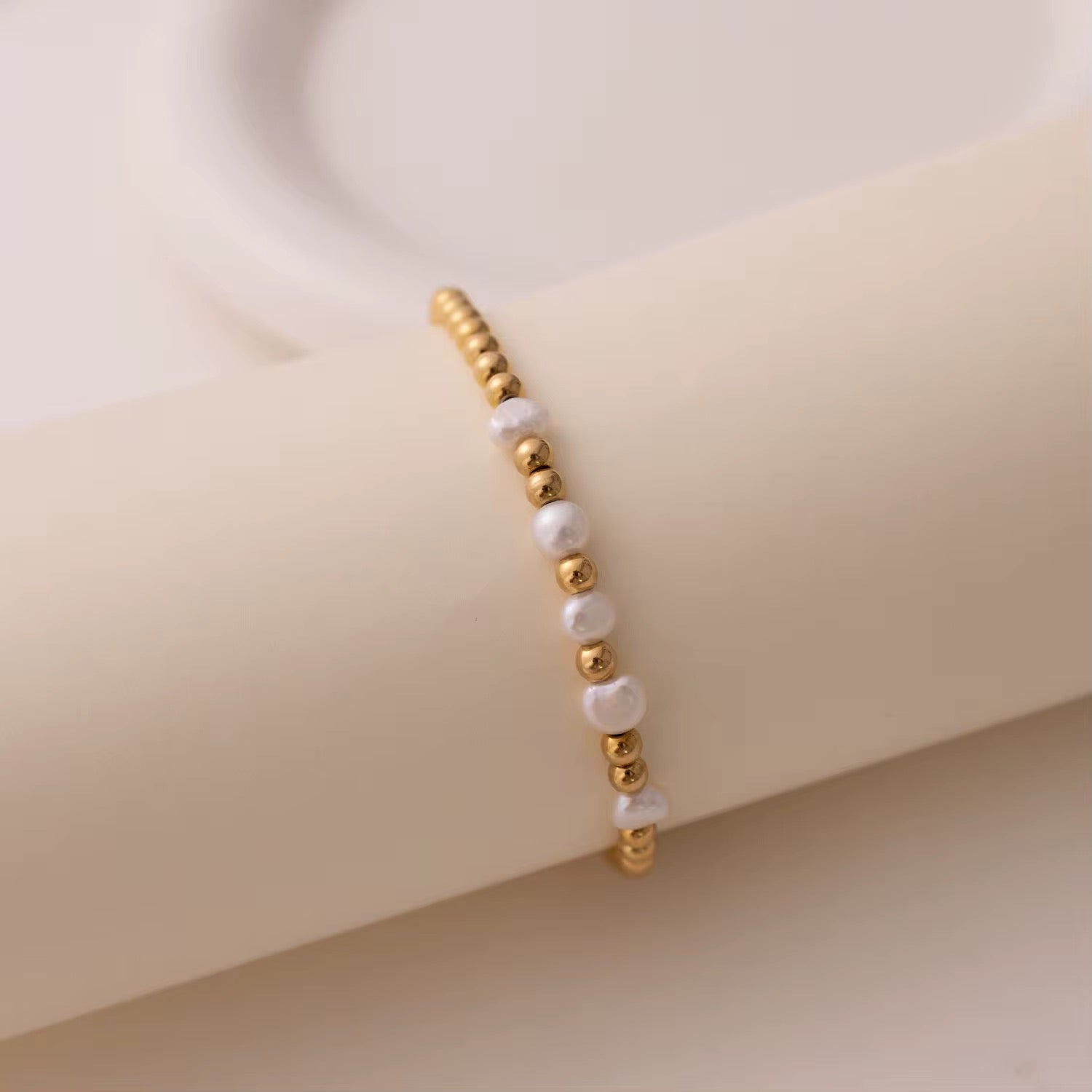 Round Ball Beads Freshwater Pearl Bracelet