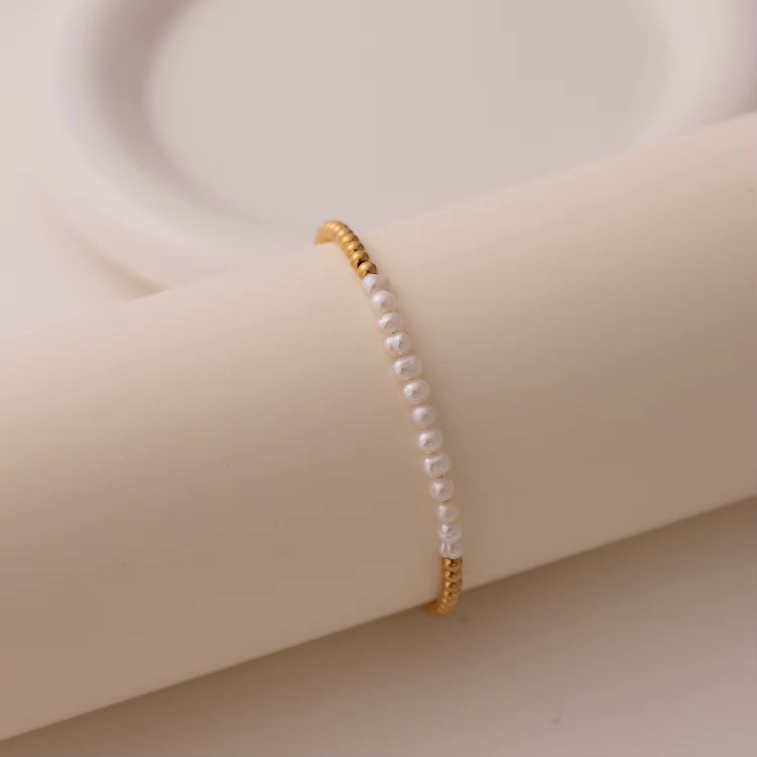 Round Ball Beads Freshwater Pearl Bracelet