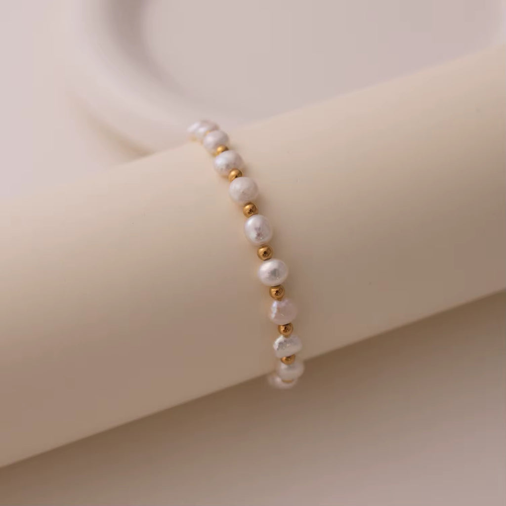Round Ball Beads Freshwater Pearl Bracelet
