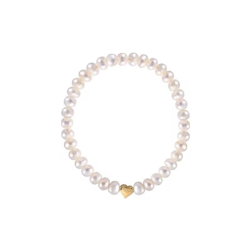 Pearl Hearts Bracelet Set