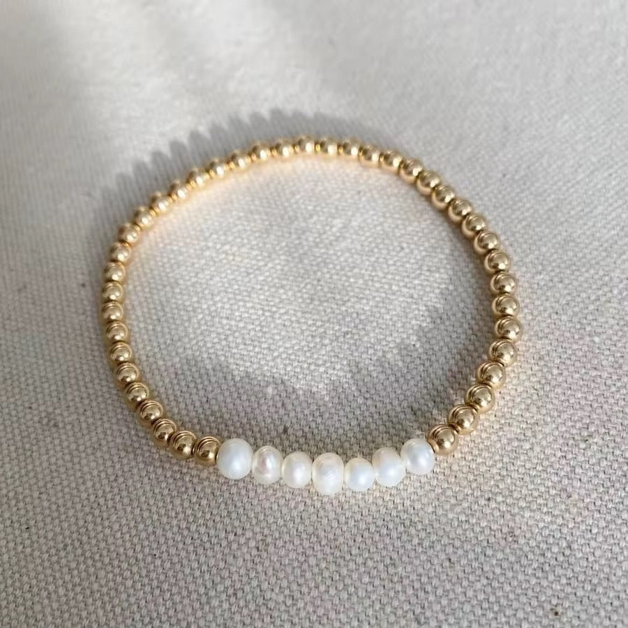 Pearl Hearts Bracelet Set